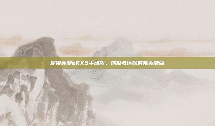 深度评测eRX5手动版，操控与环保的完美融合
