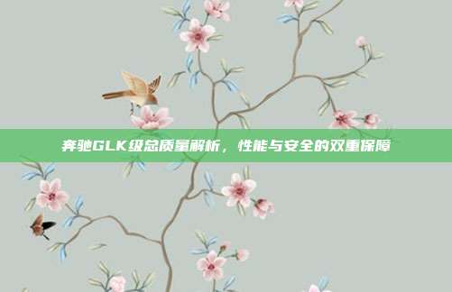 奔驰GLK级总质量解析，性能与安全的双重保障