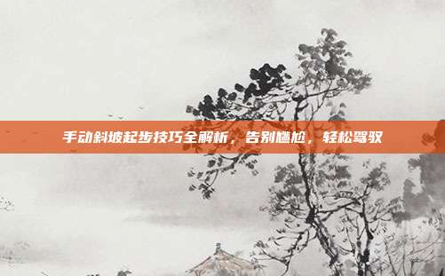手动斜坡起步技巧全解析，告别尴尬，轻松驾驭