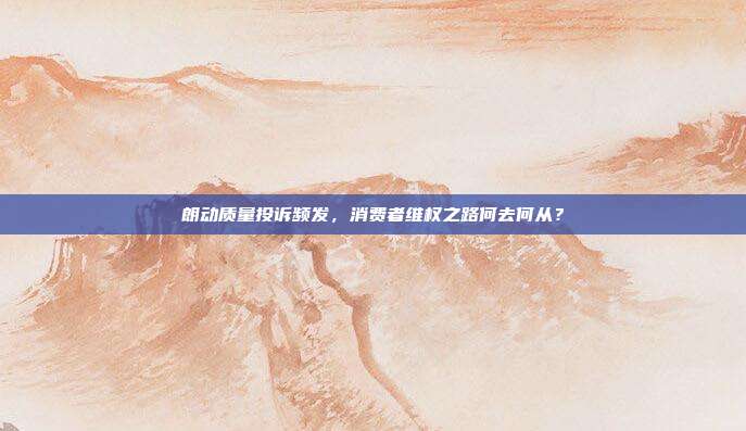 朗动质量投诉频发，消费者维权之路何去何从？