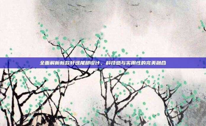 全面解析新款轩逸尾部设计，科技感与实用性的完美融合
