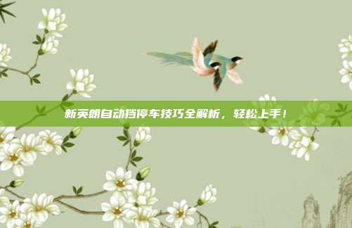 新英朗自动挡停车技巧全解析，轻松上手！