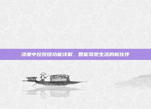 凌度中控按钮功能详解，智能驾驶生活的新伙伴