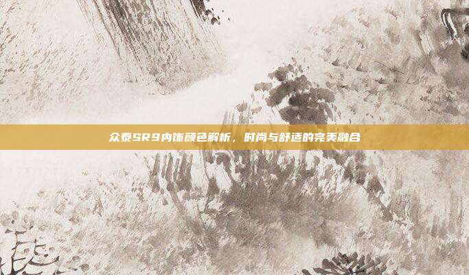 众泰SR9内饰颜色解析，时尚与舒适的完美融合