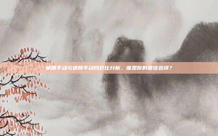 威朗手动与速腾手动挡对比分析，谁是你的最佳选择？