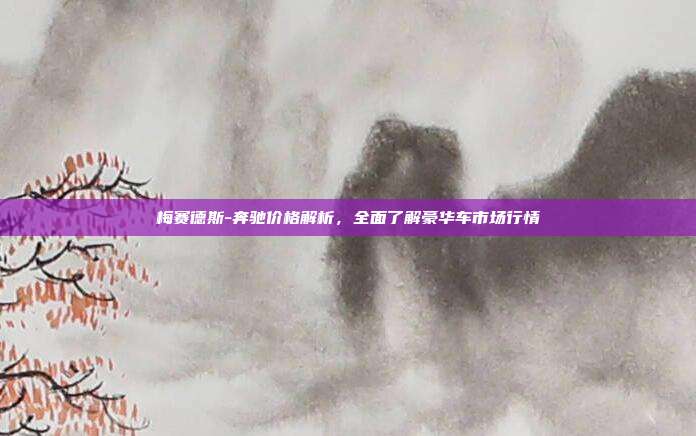 梅赛德斯-奔驰价格解析，全面了解豪华车市场行情