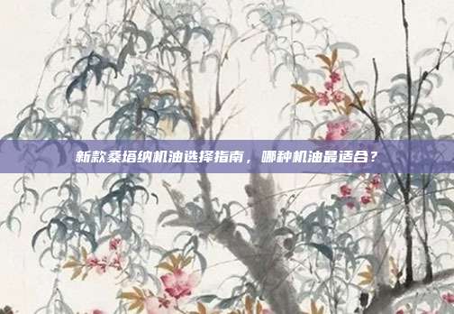 新款桑塔纳机油选择指南，哪种机油最适合？