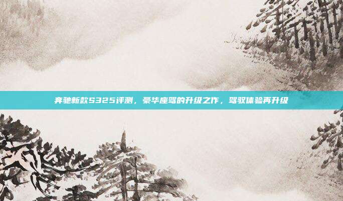 奔驰新款S325评测，豪华座驾的升级之作，驾驭体验再升级