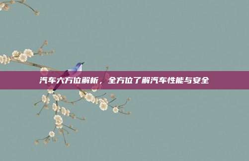 汽车六方位解析，全方位了解汽车性能与安全