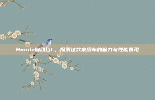 Honda自动挡L，探索这款家用车的魅力与性能表现
