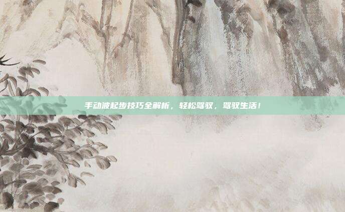 手动波起步技巧全解析，轻松驾驭，驾驭生活！