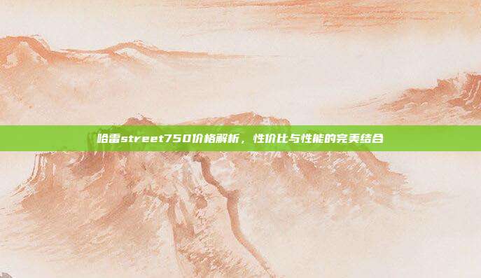 哈雷street750价格解析，性价比与性能的完美结合