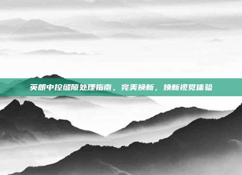 英朗中控缝隙处理指南，完美换新，焕新视觉体验