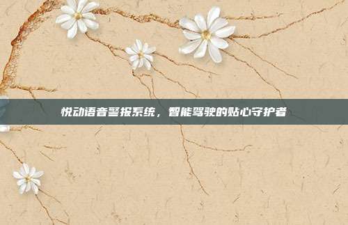 悦动语音警报系统，智能驾驶的贴心守护者