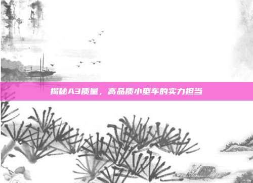 揭秘A3质量，高品质小型车的实力担当