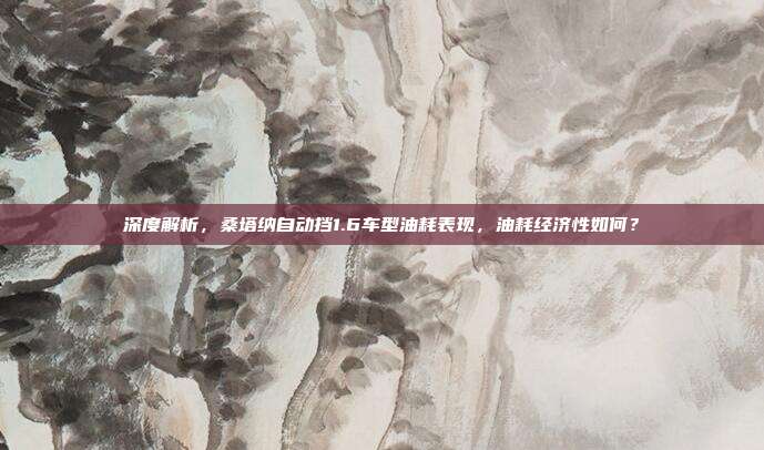 深度解析，桑塔纳自动挡1.6车型油耗表现，油耗经济性如何？