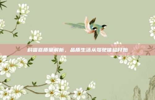 科雷嘉质量解析，品质生活从驾驶体验开始