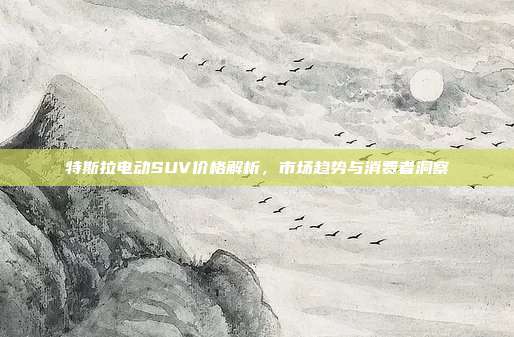 特斯拉电动SUV价格解析，市场趋势与消费者洞察