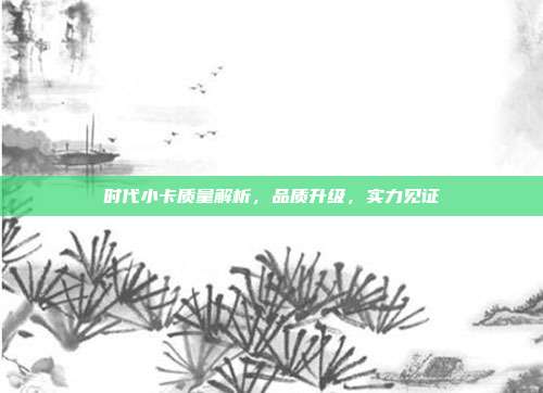 时代小卡质量解析，品质升级，实力见证