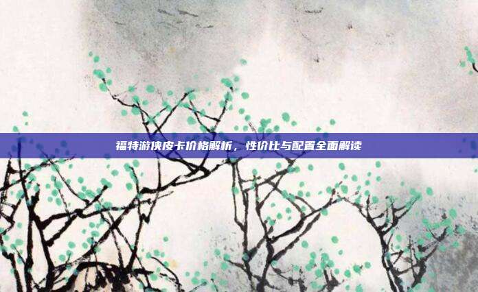 福特游侠皮卡价格解析，性价比与配置全面解读