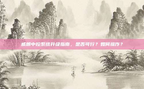 威朗中控系统升级指南，是否可行？如何操作？