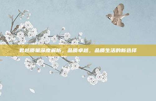 君越质量深度解析，品质卓越，品质生活的新选择