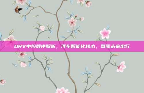URV中控程序解析，汽车智能化核心，驾驭未来出行