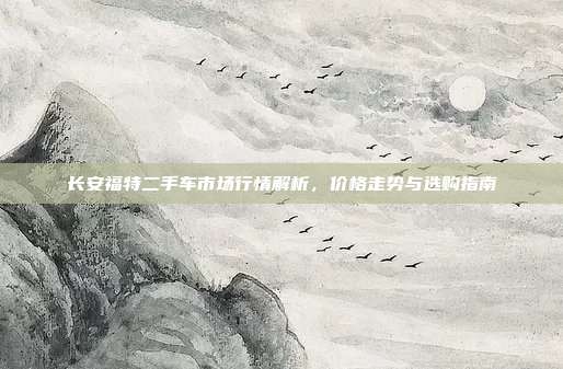 长安福特二手车市场行情解析，价格走势与选购指南