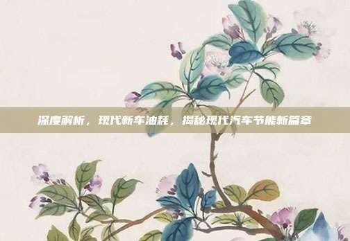 深度解析，现代新车油耗，揭秘现代汽车节能新篇章