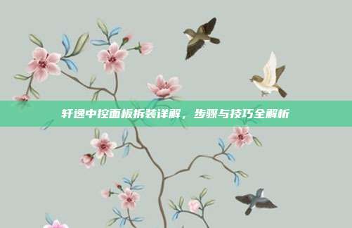 轩逸中控面板拆装详解，步骤与技巧全解析
