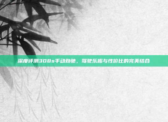 深度评测308s手动劲驰，驾驶乐趣与性价比的完美结合