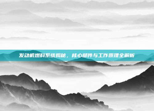 发动机燃料系统揭秘，核心部件与工作原理全解析