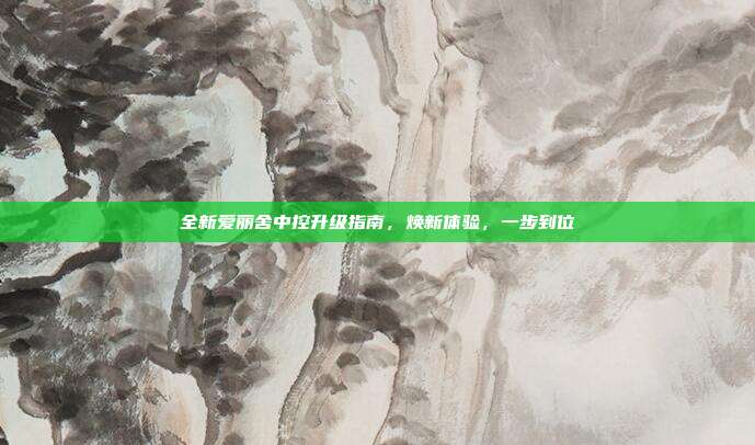 全新爱丽舍中控升级指南，焕新体验，一步到位