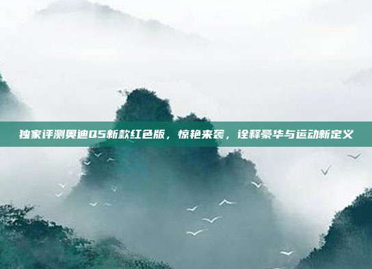 独家评测奥迪Q5新款红色版，惊艳来袭，诠释豪华与运动新定义