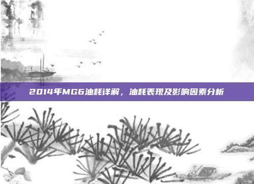 2014年MG6油耗详解，油耗表现及影响因素分析