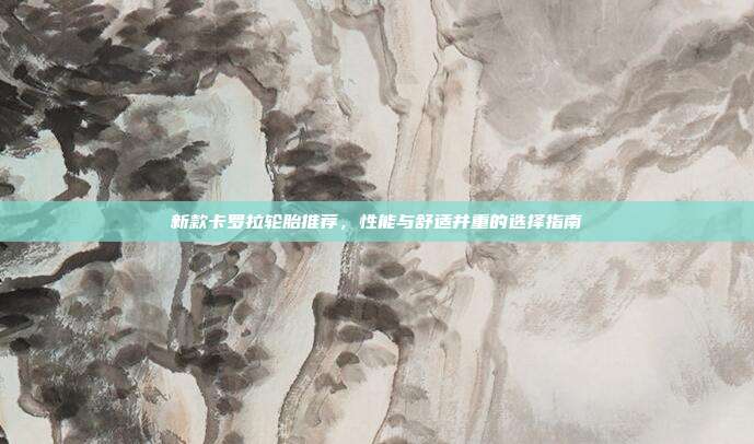 新款卡罗拉轮胎推荐，性能与舒适并重的选择指南