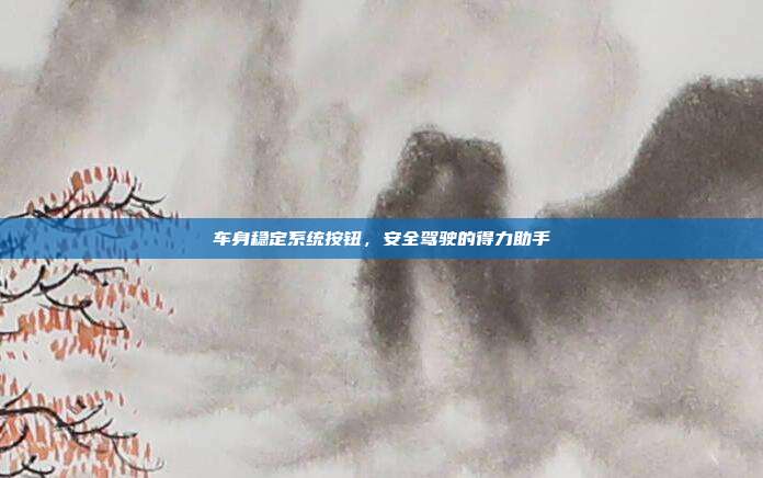 车身稳定系统按钮，安全驾驶的得力助手