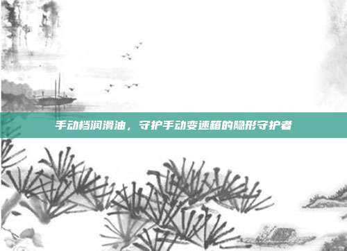 手动档润滑油，守护手动变速箱的隐形守护者