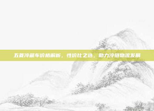 五菱冷藏车价格解析，性价比之选，助力冷链物流发展