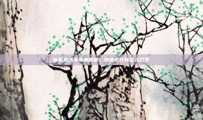 新能源汽车未来展望，绿色出行新纪元已至
