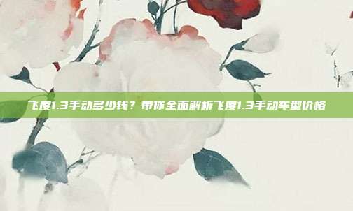 飞度1.3手动多少钱？带你全面解析飞度1.3手动车型价格