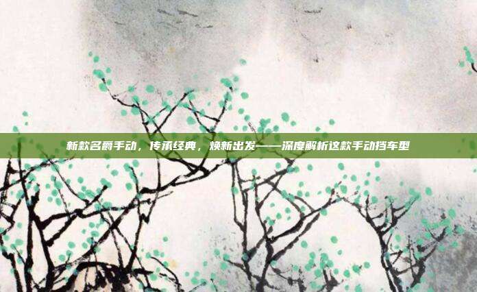 新款名爵手动，传承经典，焕新出发——深度解析这款手动挡车型