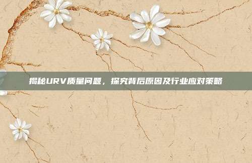 揭秘URV质量问题，探究背后原因及行业应对策略