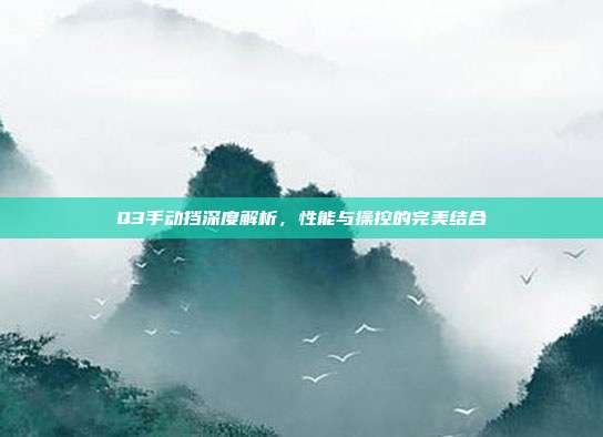 Q3手动挡深度解析，性能与操控的完美结合