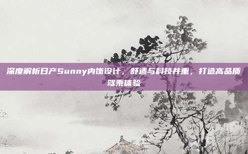深度解析日产Sunny内饰设计，舒适与科技并重，打造高品质驾乘体验