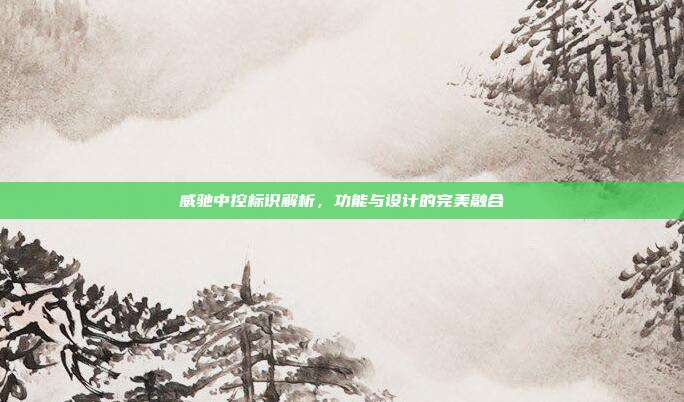威驰中控标识解析，功能与设计的完美融合