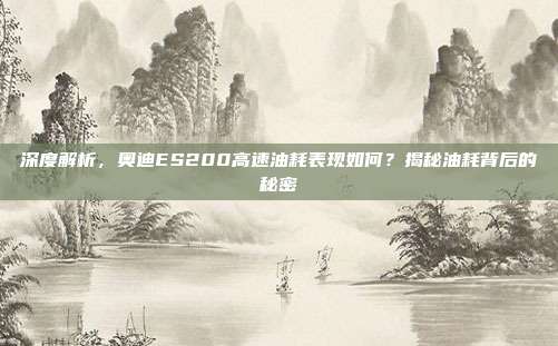 深度解析，奥迪ES200高速油耗表现如何？揭秘油耗背后的秘密