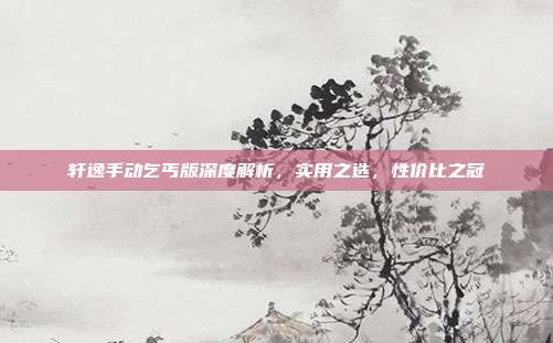 轩逸手动乞丐版深度解析，实用之选，性价比之冠