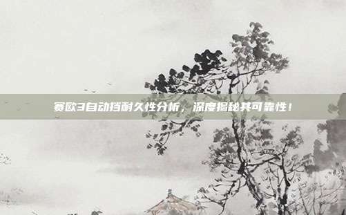 赛欧3自动挡耐久性分析，深度揭秘其可靠性！