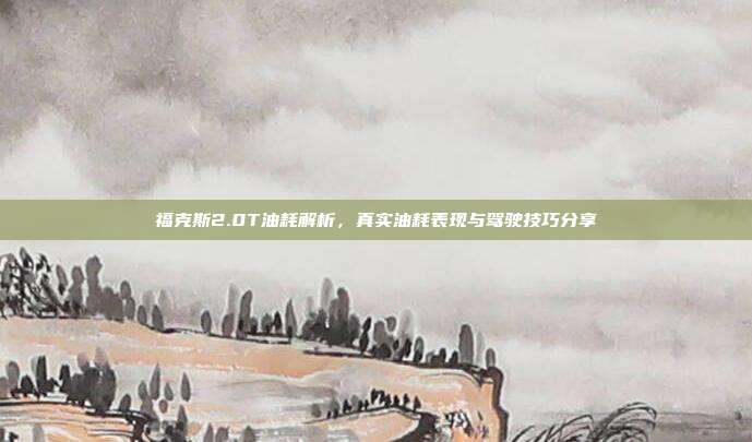 福克斯2.0T油耗解析，真实油耗表现与驾驶技巧分享